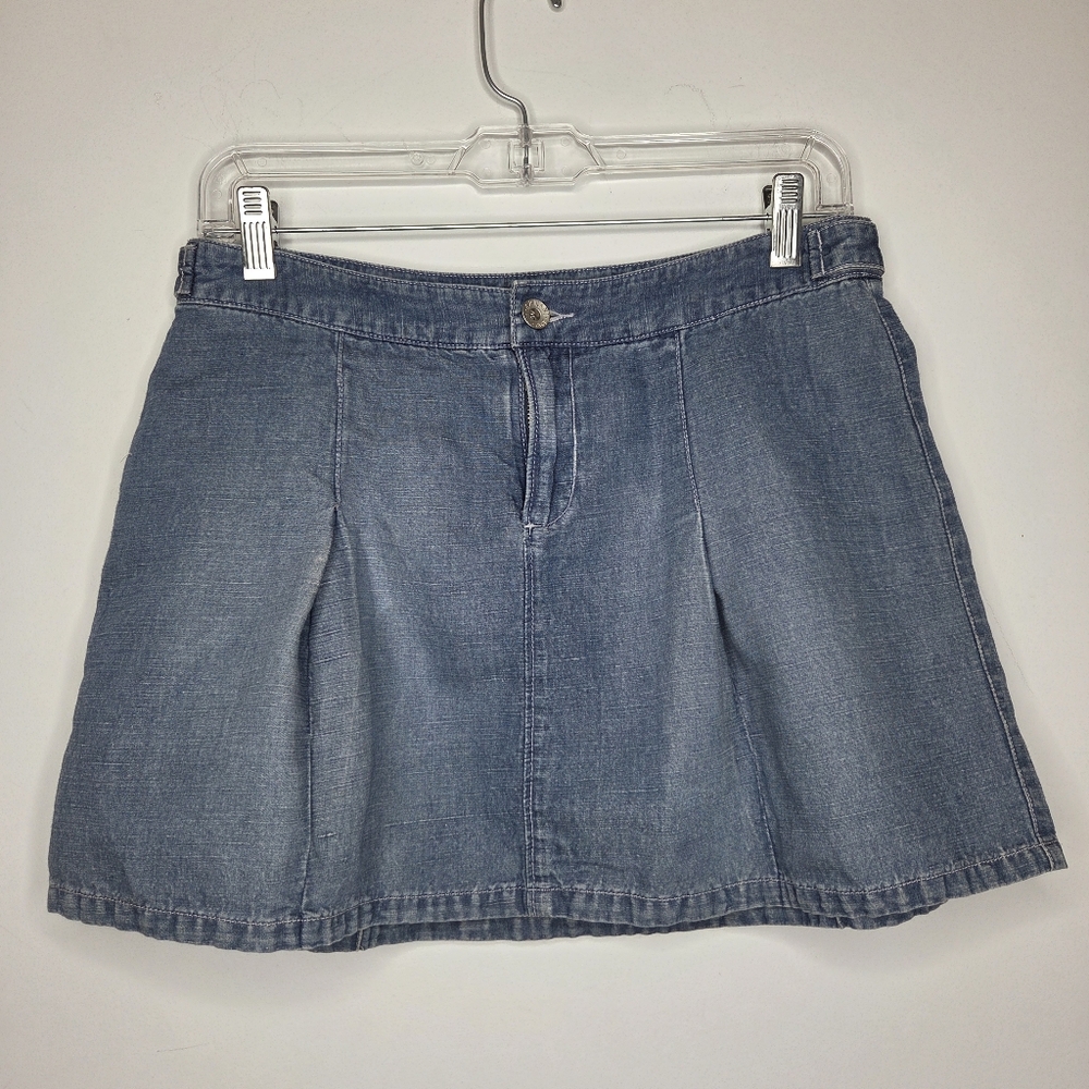 AX Armani Exchange Size 4 Mini Skirt In Blue Denim